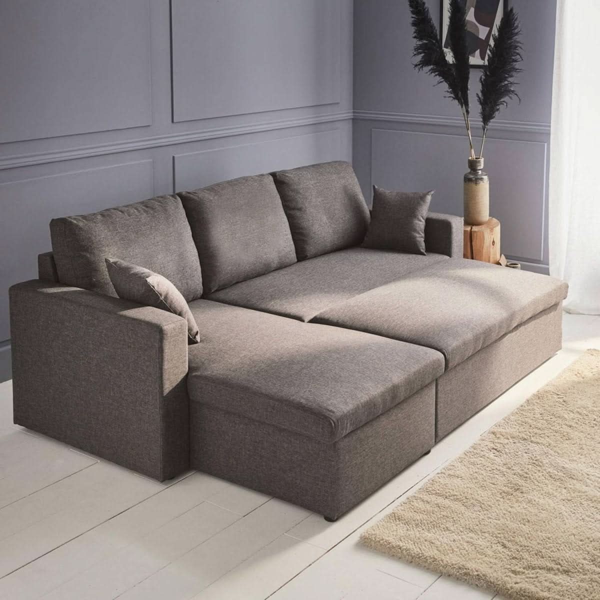 Convertible Gris foncé | Élégance Moderne - Designix Canapés Gris