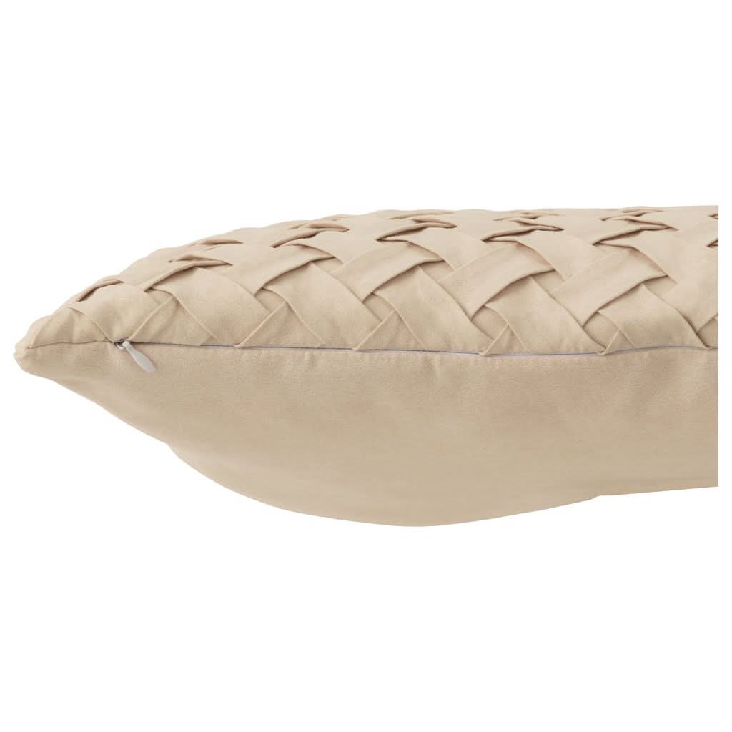 Coussin Beige Polyester Tissé - Designix