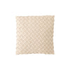 Beiges Kissen aus gewebtem Polyester