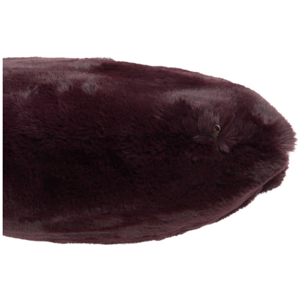 Coussin Rouge Bourgogne Polyester - Designix