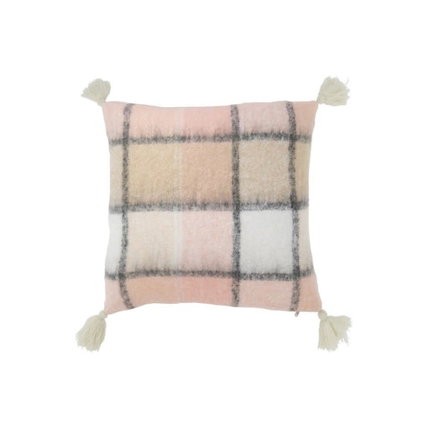 Polyester-Kissen Beige Rosa