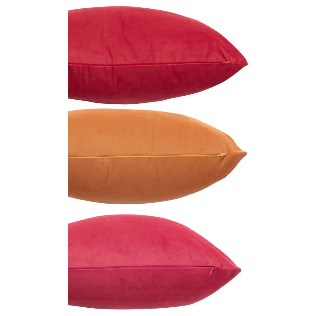 Kissen Samt Ocker und Rosa
