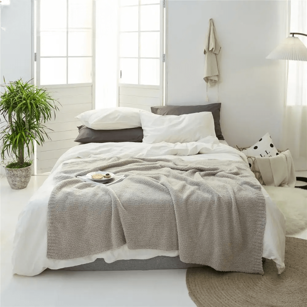 Strickdecke aus Mikrofaser, Anti-Pilling | Mila