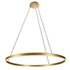 Hängeleuchte Ringlux goldfarben
