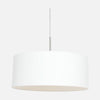 Suspension abat-jour blanc en lin, Ø 50 cm | Sparkled Light