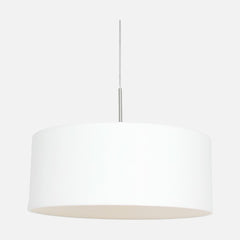 Suspension abat-jour blanc en lin, Ø 50 cm | Sparkled Light