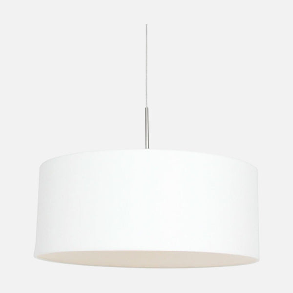 Suspension abat-jour blanc en lin, Ø 50 cm | Sparkled Light