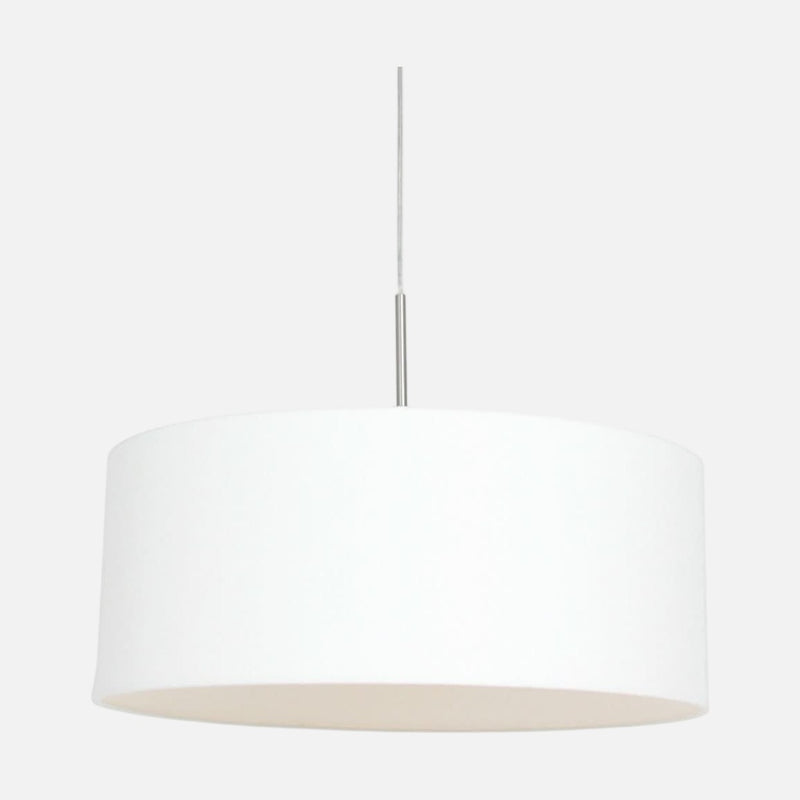 Suspension abat-jour blanc en lin, Ø 50 cm | Sparkled Light