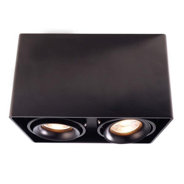 Spot Mona 2 lumières noir