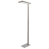Lampadaire Office blanc et aluminium, verre