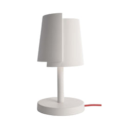 Lampe à poser Twister blanche, plâtre