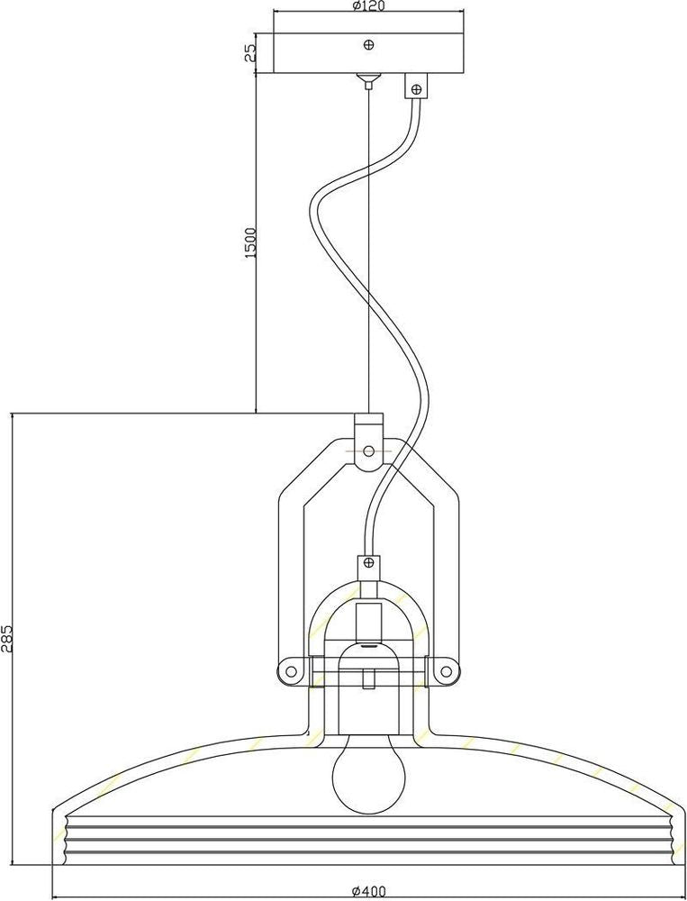 Suspension Cygni grise, béton