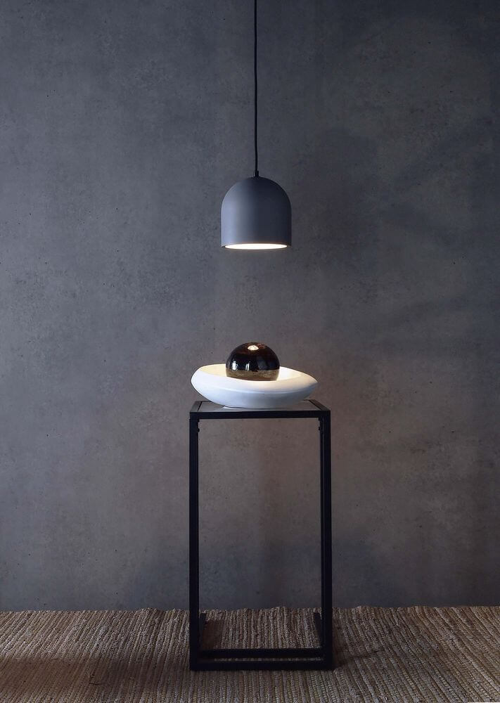 Suspension luminaire | Concreto Grise