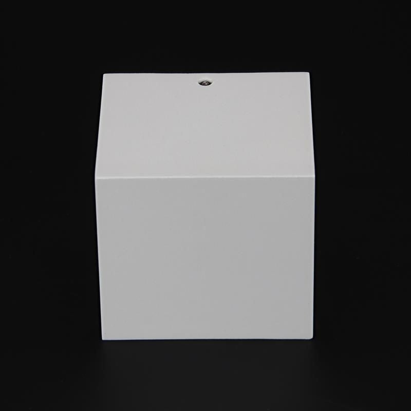 Applique extérieure Cubodo blanche, verre, double