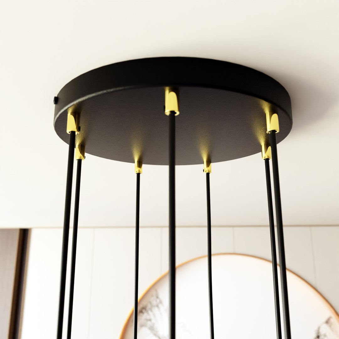 Suspension Tamrisal 7 lumières dorée