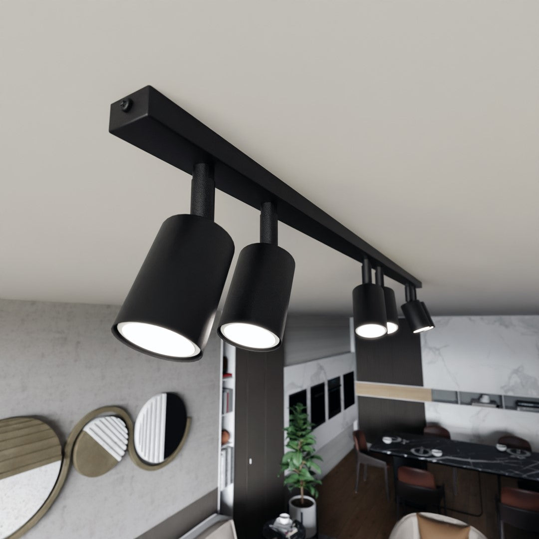Spot Holstren 6 lumières noir