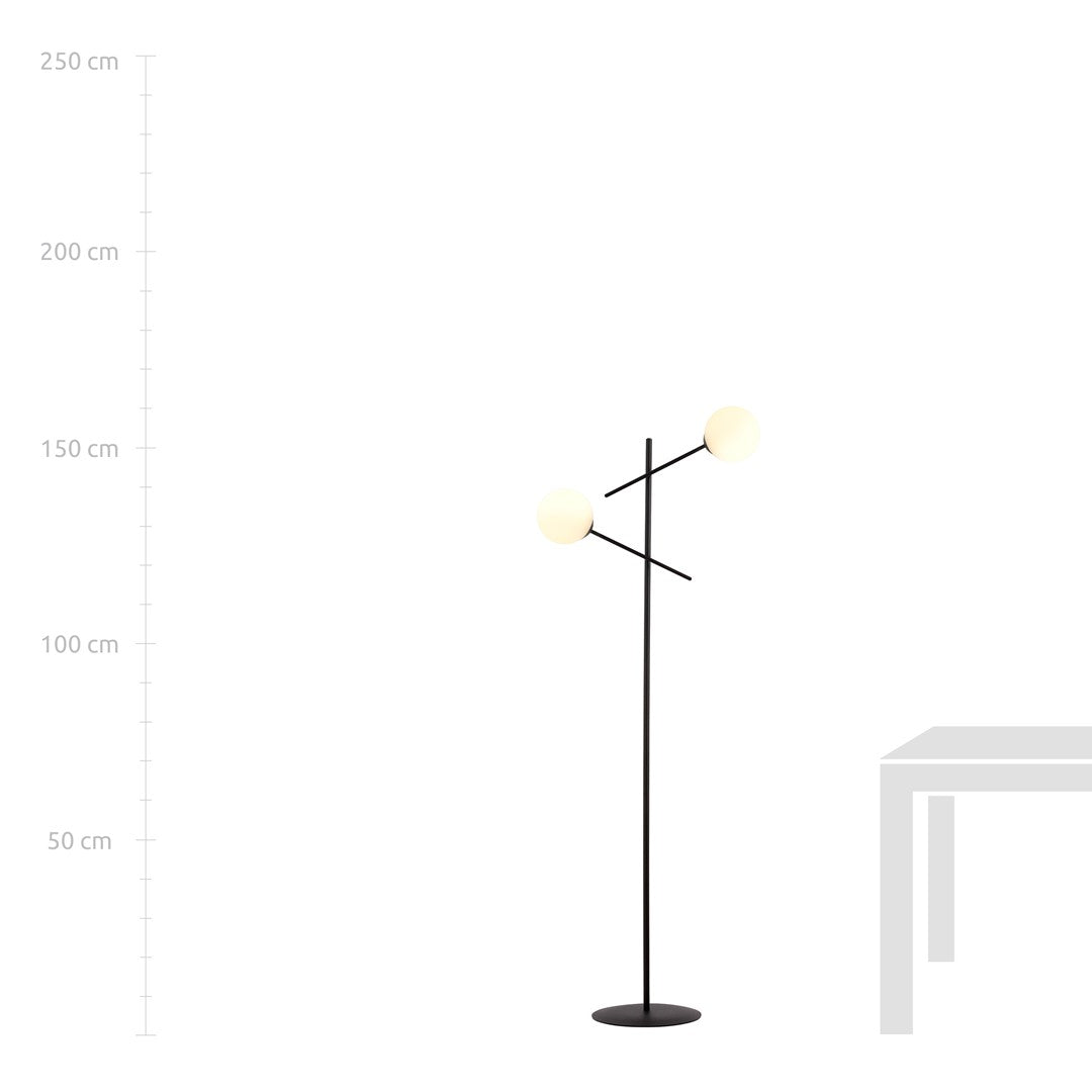 Lampadaire salon | Norrika Noir