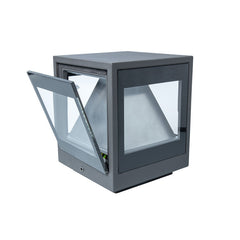 Applique extérieure WAY grise, blanc chaud