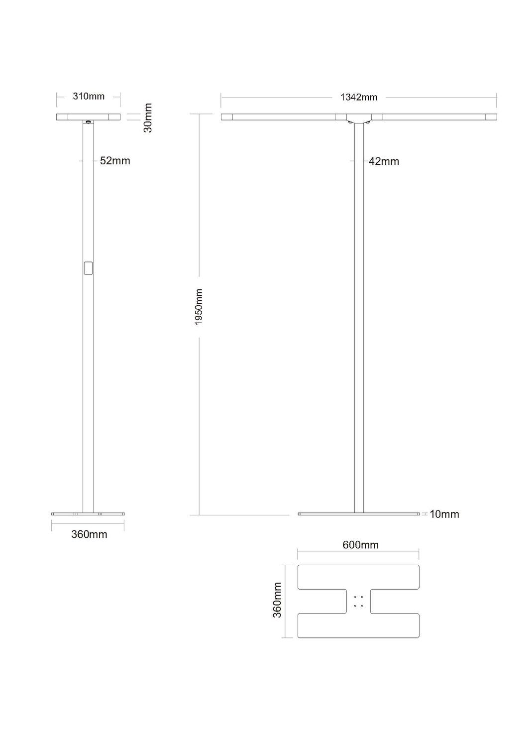 Lampadaire STUDIObutlerduo gris