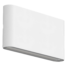 Applique extérieure Flask blanche, 6 W