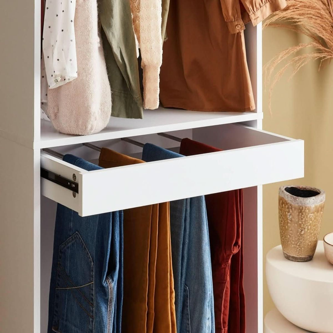 Garderobenschrank Hosenhalter Weiß | Welle