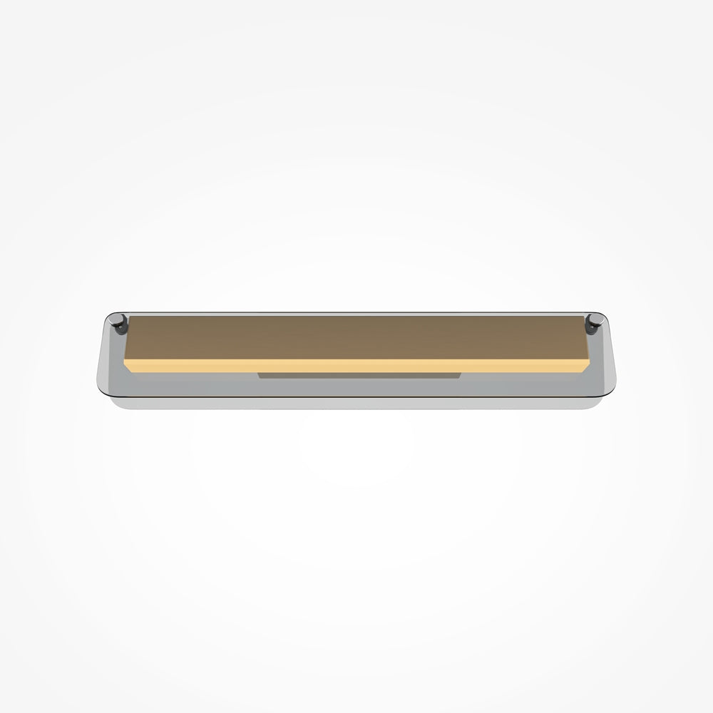 Vue de face du bandeau lumineux plat avec sa longue bande LED chaude