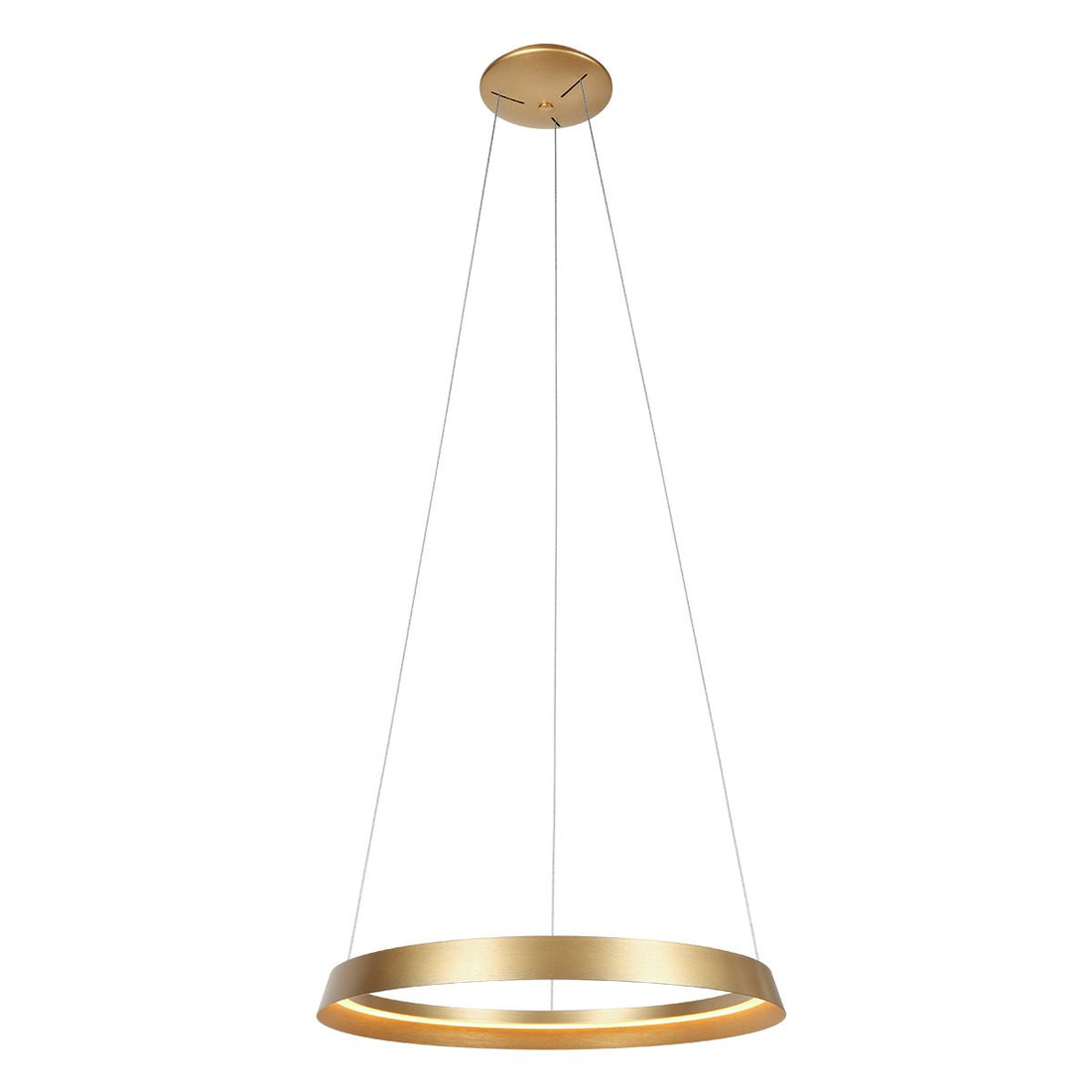 Hängeleuchte Ringlux goldfarben