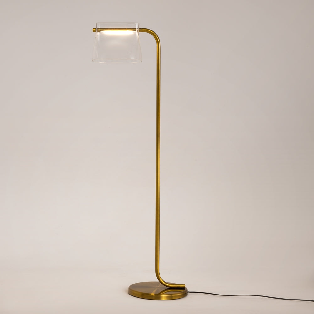 Goldene Lampenschirm-Ablage