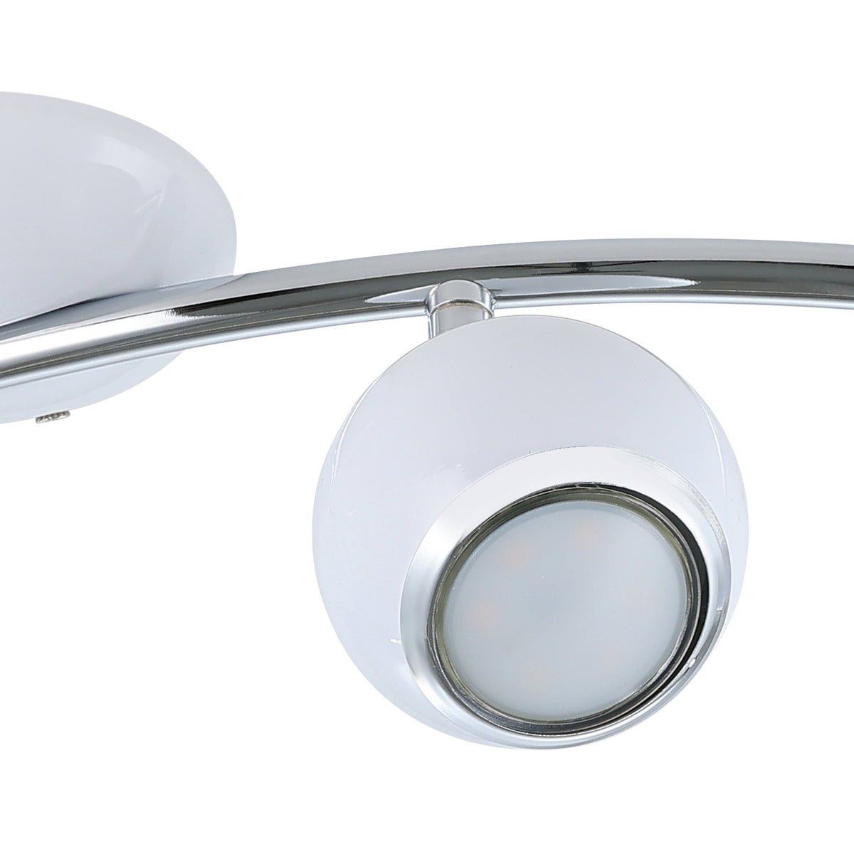 Plafonnier Bimeda blanc, L 64 cm