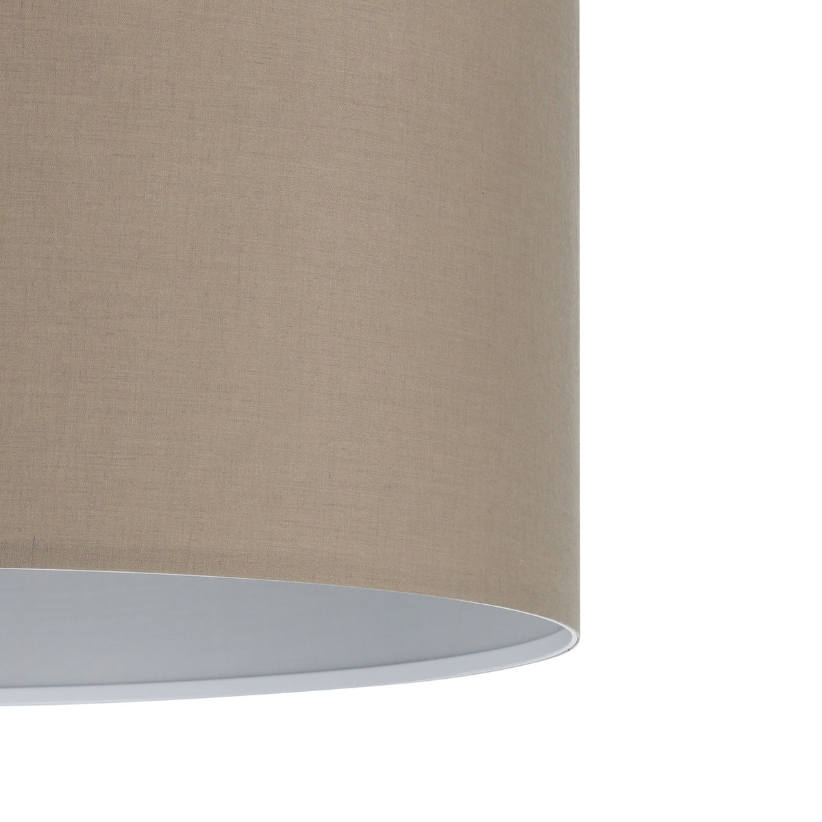 Suspension Pasteri taupe et grise, tissu, L 53 cm