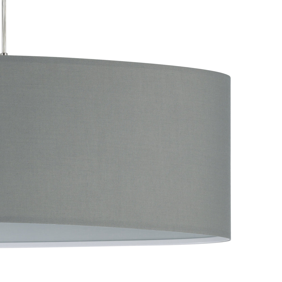 Détail rapproché de la texture du tissu gris et de l'intérieur blanc