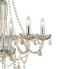 Suspension Basilano chromée, verre