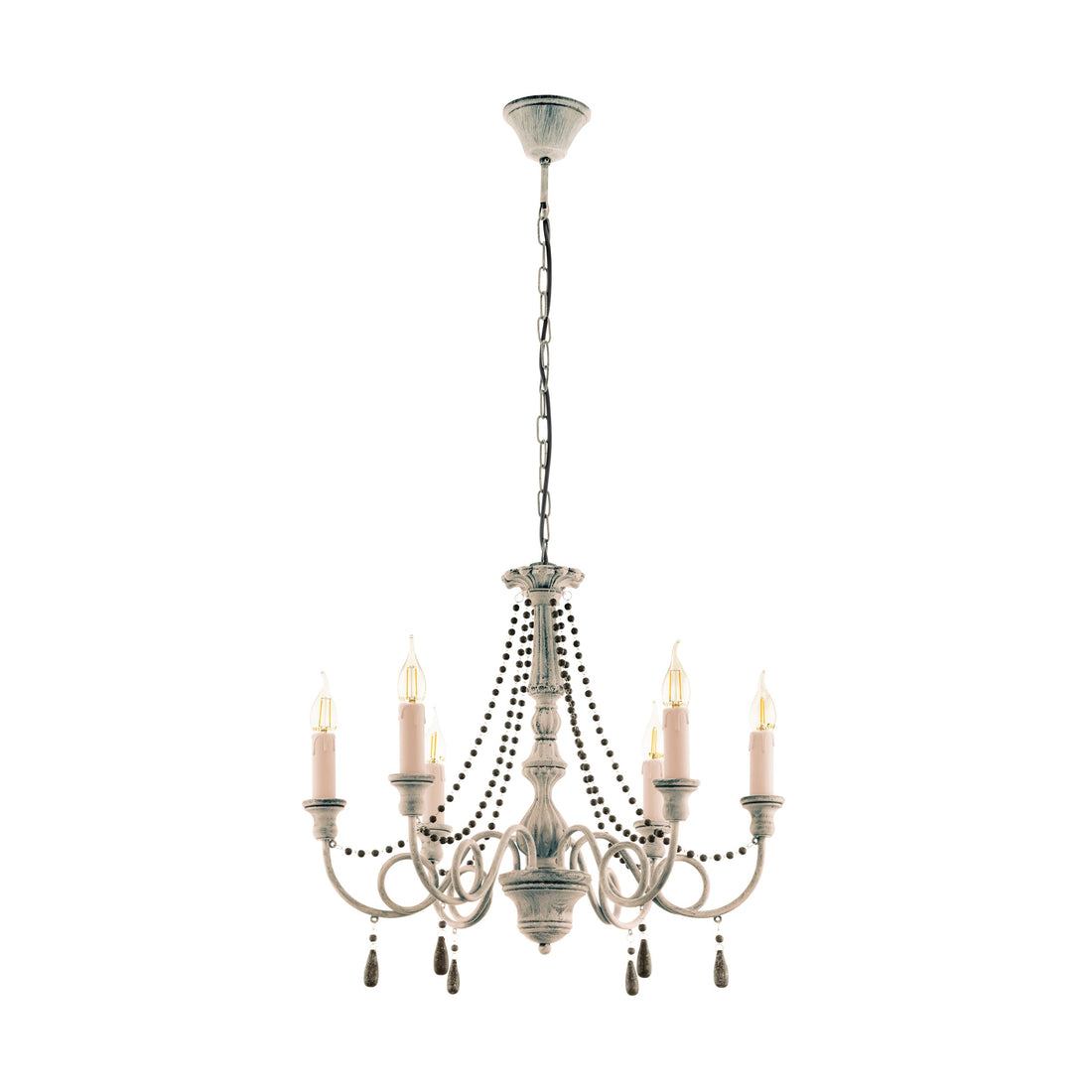 Suspension Colchester 6 lumières taupe