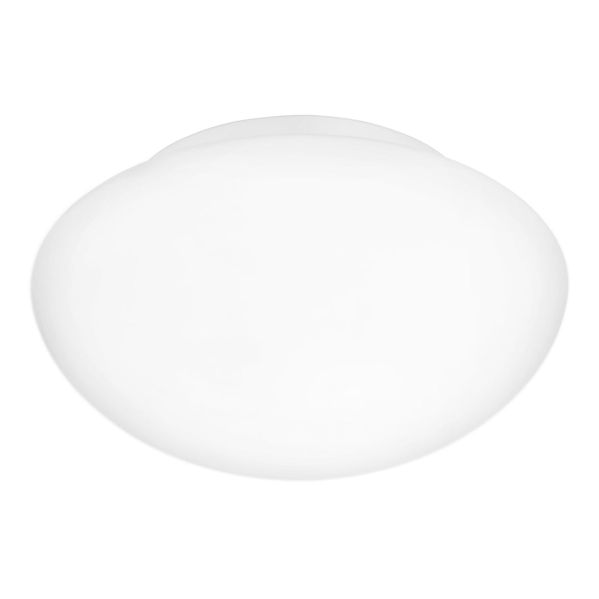 Vue de profil du diffuseur bombé blanc sur sa base fine