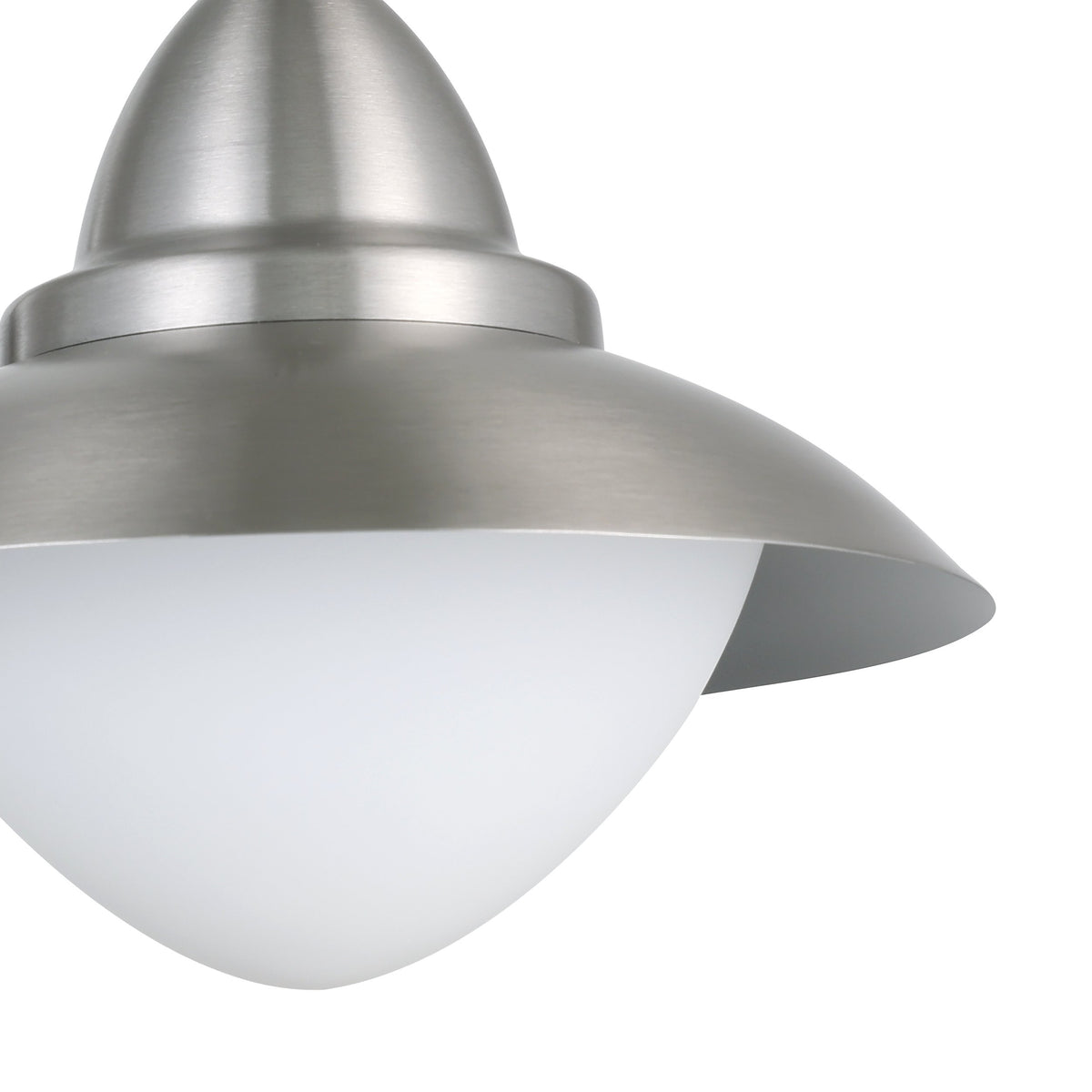Plafonnier Sidney inox et blanc