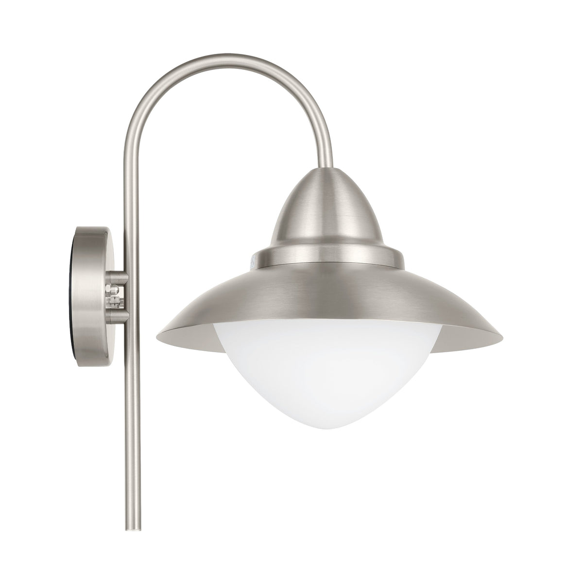 Plafonnier Sidney inox et blanc