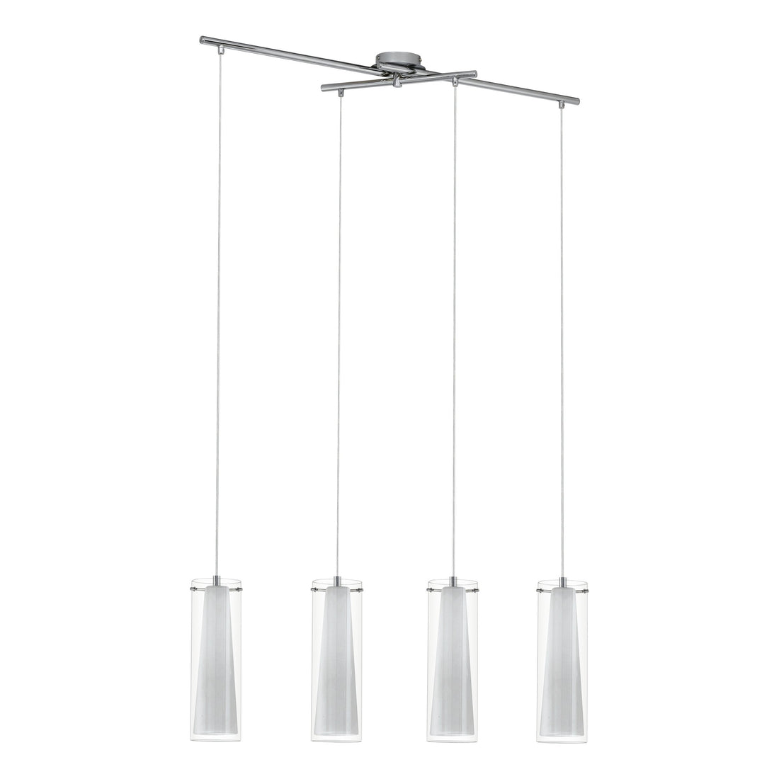 Suspension luminaire | Pinto Chromée H 110 cm
