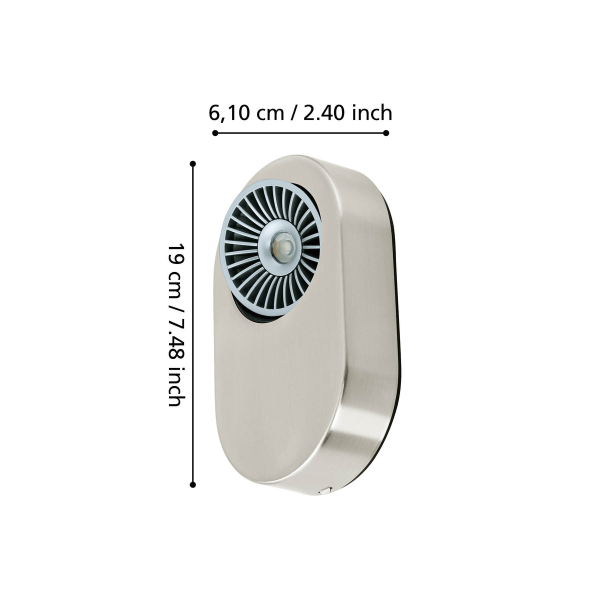 Plafonnier Montale nickel satiné (94179)