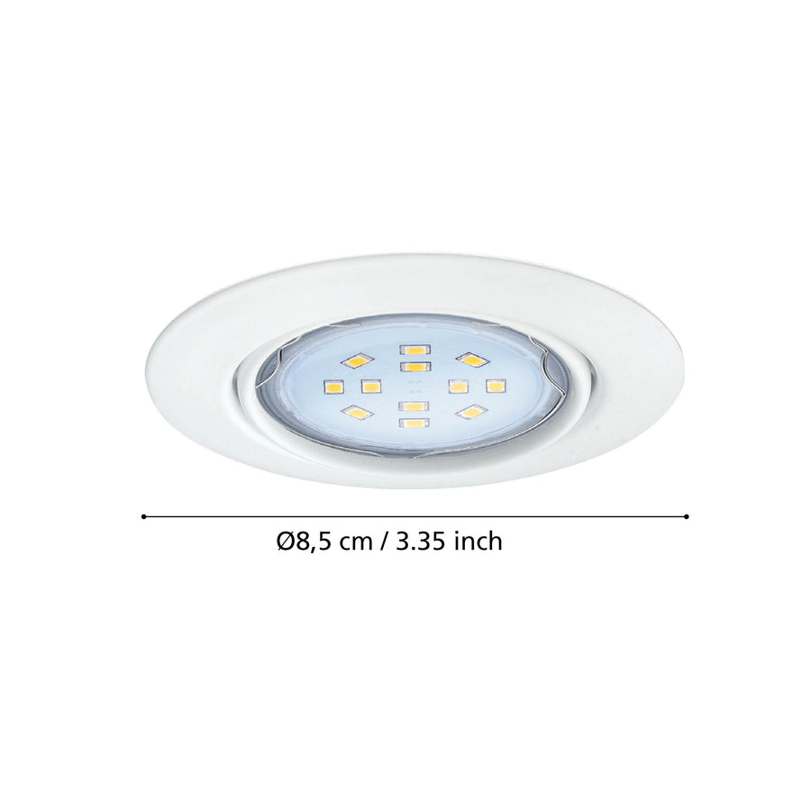 Spot encastrable Peneto blanc, Ø 8,7 cm (94406)