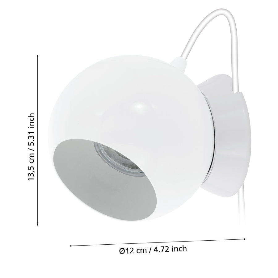Lampe à poser Petto 1 blanche