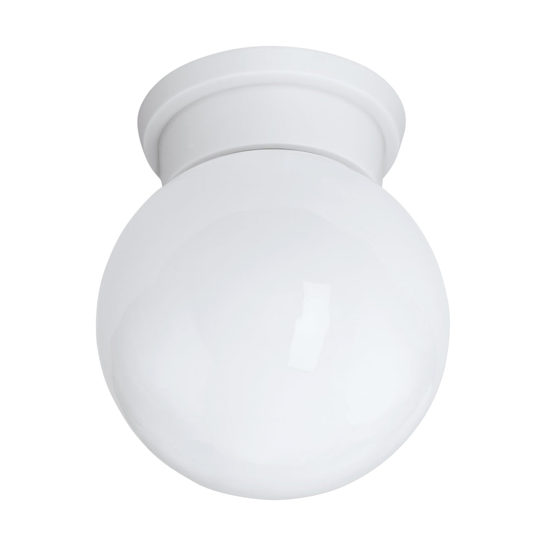Plafonnier Durelo blanc, verre