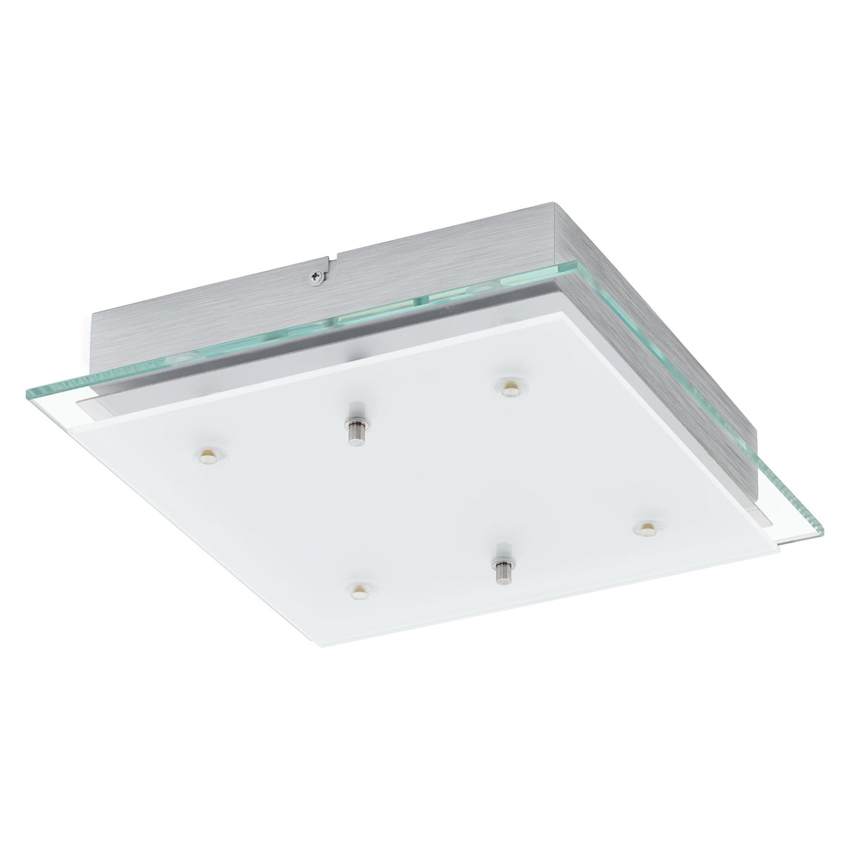 Détail de la finition chromée et des vis de fixation du bord