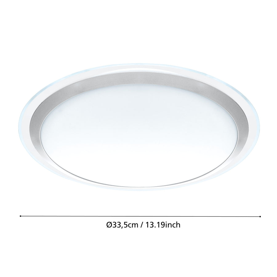 Plafonnier Competa 1 blanc, Ø 33,5 cm