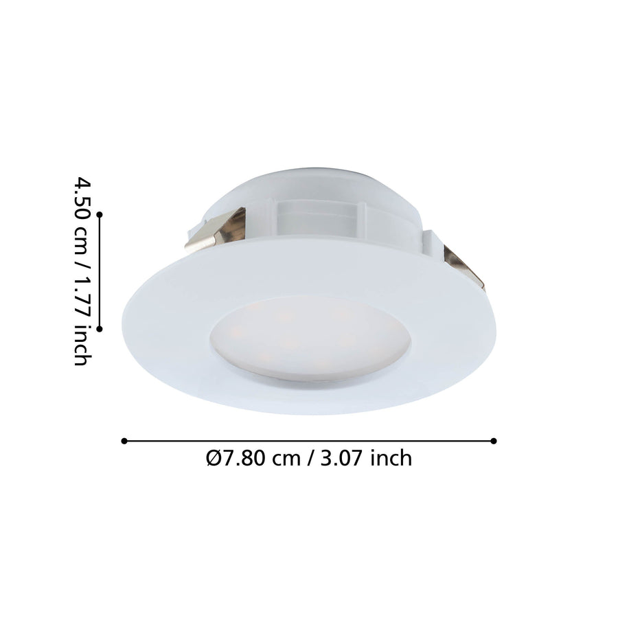 Spot encastrable Pineda blanc, Ø 7,8 cm (95817)
