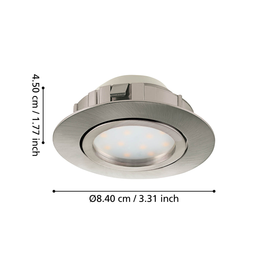 Spot encastrable Pineda chromé, Ø 8,4 cm (95858)