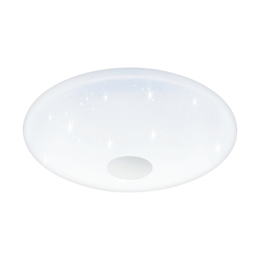 Plafonnier Voltago 2 blanc, cristal, Ø 60 cm
