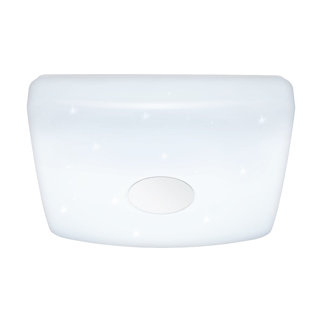 Plafonnier Voltago 2 blanc, cristal, L 35,5 cm