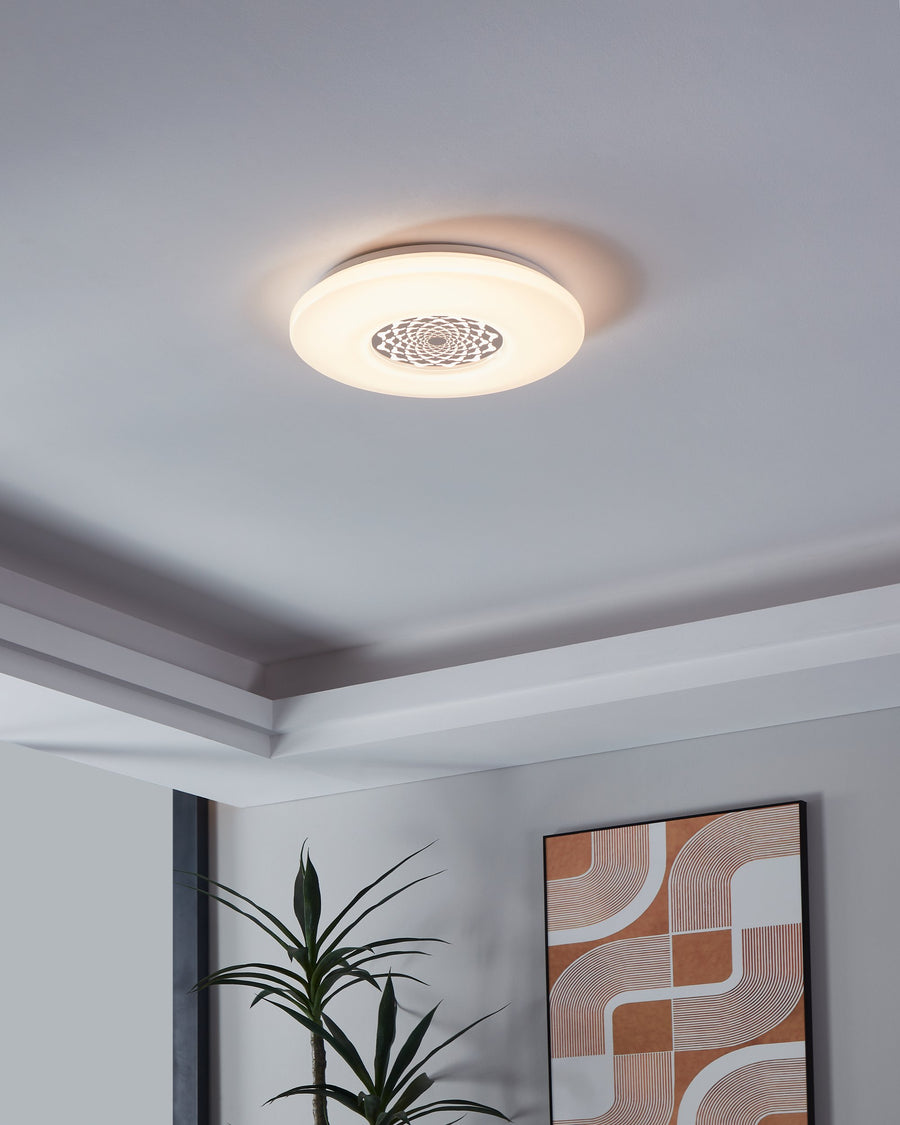 Plafonnier Capasso 1 blanc, Ø 40 cm