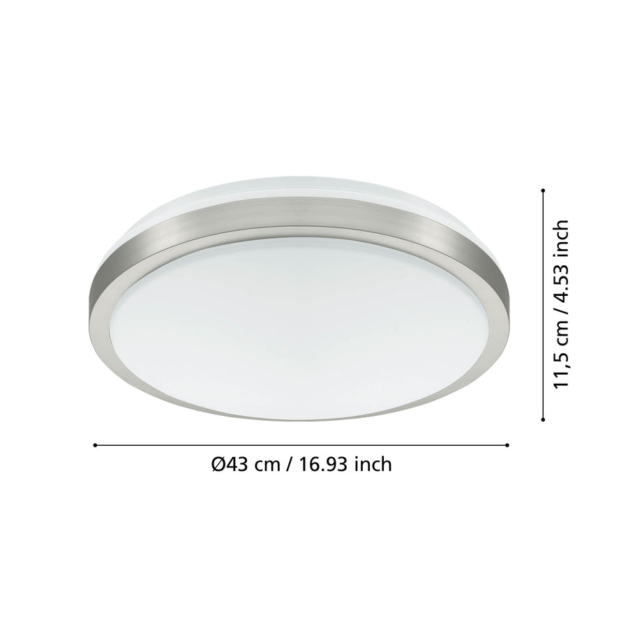 Plafonnier Competa 1 blanc, Ø 43 cm