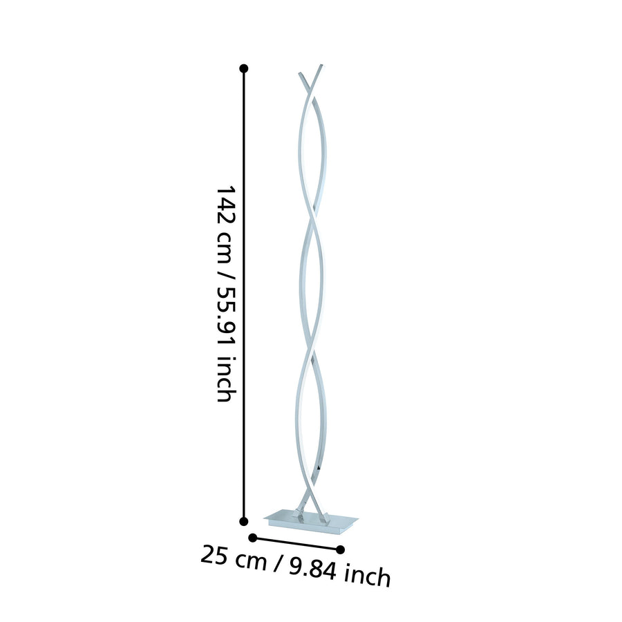 Lampadaire Lasana 2 aluminium